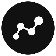 Editable timeline, chart vector icon. Map, location, navigation. Part of a big icon set family. Perfect for web and app interfaces, presentations, infographics, etc