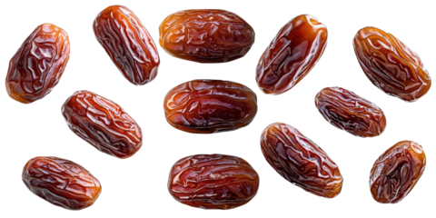 Collection of Dates cut out isolated transparent PNG