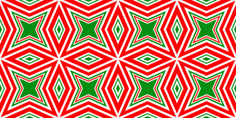 Seamless pattern banner red and green. Festive red and green Christmas pattern. Merry Christmas. Happy New Year.