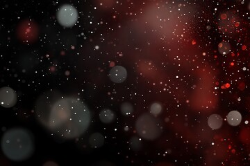 Abstract background with blurred lights and a dark red and black color scheme.