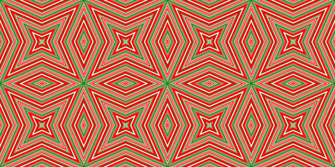 Seamless pattern banner red and green. Festive red and green Christmas pattern. Merry Christmas. Happy New Year.