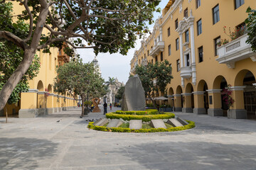 fountain in front of the church