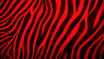 Cool stylish red animal zebra print zoo theme background wallpaper design © mariavu