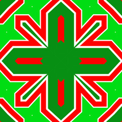 Seamless square pattern red and green. Christmas pattern green and red. Merry Christmas. Happy New Year.