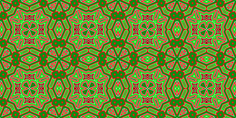 Seamless pattern banner red and green. Festive red and green Christmas pattern. Merry Christmas. Happy New Year.