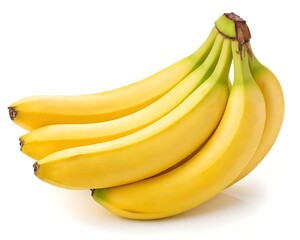 bananas isolated on white