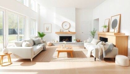 Modern Style - Living Room Interior Design With Modern Concept - Hotel Living Room - Apartment Living Room Interior With Sofa - Interior Design - Modern Living Room With Furniture

