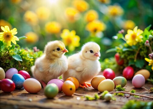 Adorable Easter Egger Chickens: Cute Chicks & Colorful Eggs - Spring Farm Photos
