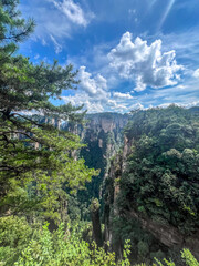 Zhangjiajie scenic area in Hunan Province, China