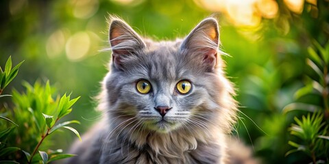 Adorable Gray Kitten Candid Photoshoot: Cute Gray Cat Pictures, Fluffy Gray Cat Images, Sweet Gray Kitty Snapshots