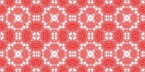 Christmas seamless pattern. Christmas background banner red. Frost pattern. Happy New Year.