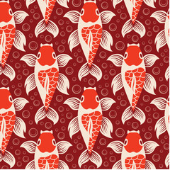 chinese pond Designs in Fabric, Wallpaper and Home Decor