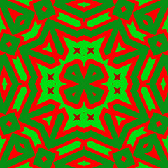 Seamless square pattern red and green. Christmas pattern green and red. Merry Christmas. Happy New Year.