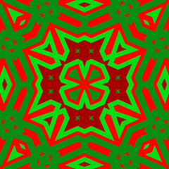 Seamless square pattern red and green. Christmas pattern green and red. Merry Christmas. Happy New Year.
