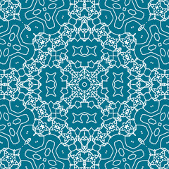 Christmas seamless pattern. Christmas background blue. Snowflake pattern. Happy New Year