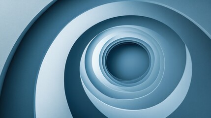 Obraz premium Abstract blue spiral vortex background.