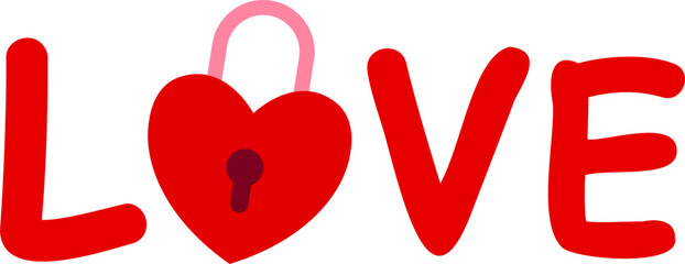 Valentine love text icon.
Isolated love word letters typography vector.
Good for card,poster, banner, leaflet .
Transparent background.