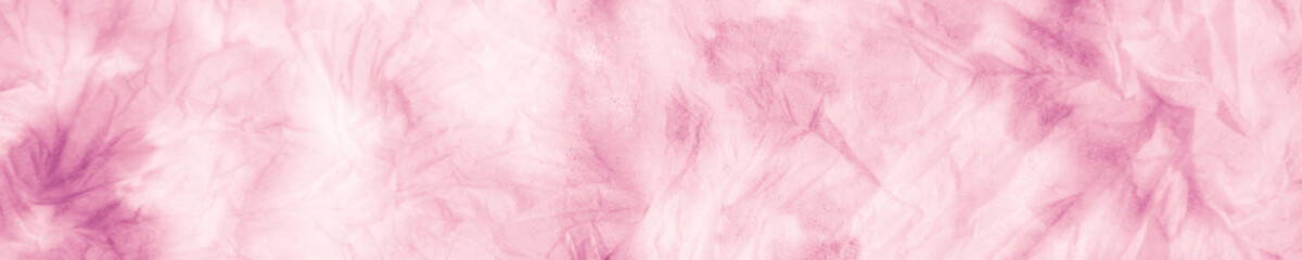 Coral Dirty Trendy Style. White Tie Dye Stripe.