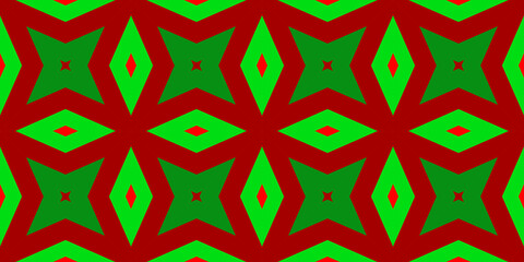 Seamless pattern banner red and green. Festive red and green Christmas pattern. Merry Christmas. Happy New Year.