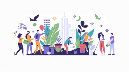 Sustainable Living: Community Preparation for Earth Conservation Campaign