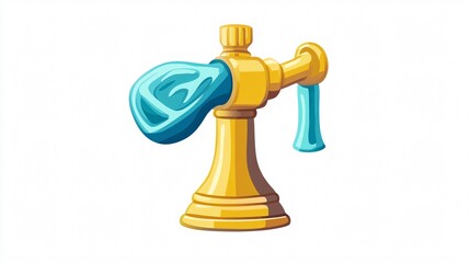 Modern Water Tap Icon Vector Isolated on White Background for Graphic Design Projects