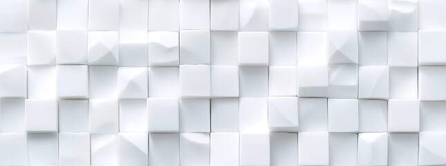 Random shifted white cube boxes block background wallpaper.3d