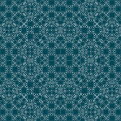 Christmas seamless pattern. Christmas background blue. Snowflake pattern. Happy New Year