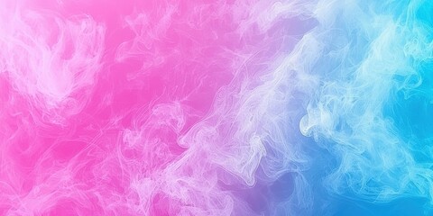Fototapeta premium Ethereal Swirls of Colorful Smoke in Shades of Pink and Blue for Creative Backgrounds