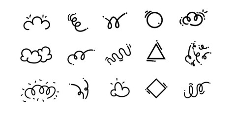 Curvy doddle design for background,Backdrop fillers,Hand drawn design element for hip,comic aesthetics,Pen human scribble lines. 