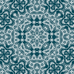 Christmas seamless pattern. Christmas background blue. Snowflake pattern. Happy New Year