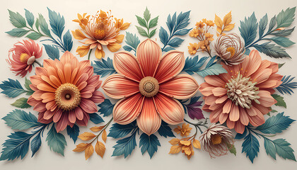 Artistic Flower Design with a Focus on Texture, Form, and Composition.
