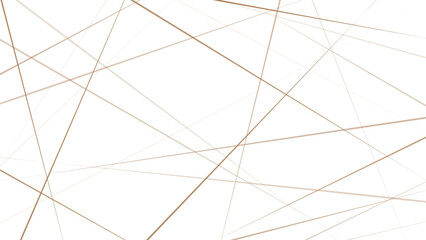 Golden color Random diagonal line on white background.