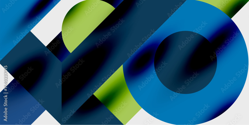 Sticker vibrant abstract background circles with smooth gradients, creating a dynamic and modern design. ide