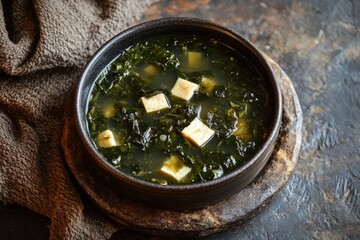 Soup made with dried radish greens known as siraegi guk