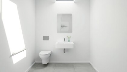 Interior Of A Modern Bathroom And Toilet
