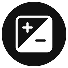Obraz premium Editable photo exposure, plus and minus vector icon. Part of a big icon set family. Perfect for web and app interfaces, presentations, infographics, etc
