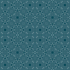 Christmas seamless pattern. Christmas background blue. Snowflake pattern. Happy New Year