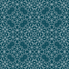Christmas seamless pattern. Christmas background blue. Snowflake pattern. Happy New Year
