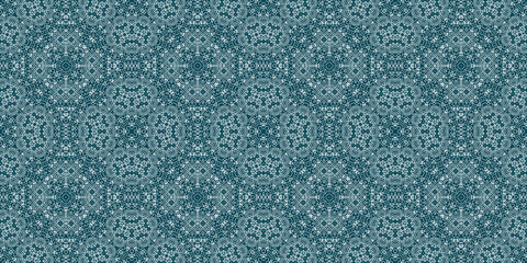 Christmas seamless pattern. Christmas background banner blue. Frost pattern. Happy New Year.
