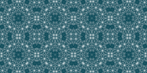 Christmas seamless pattern. Christmas background banner blue. Frost pattern. Happy New Year.