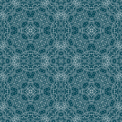 Christmas seamless pattern. Christmas background blue. Snowflake pattern. Happy New Year