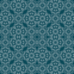 Christmas seamless pattern. Christmas background blue. Snowflake pattern. Happy New Year