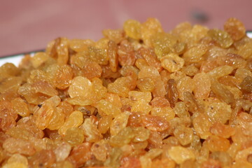 Raisins or Dried Grapes Close Up
