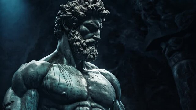 stoic statue sculpture inspirational background