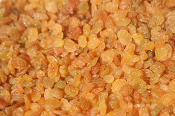 Raisins or Dried Grapes Close Up