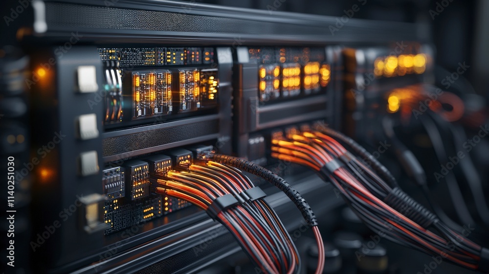 Poster Innovative visualization of advanced fiber optic communication infrastructure in data center network environments