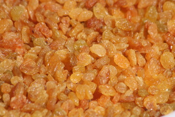 Raisins or Dried Grapes Close Up