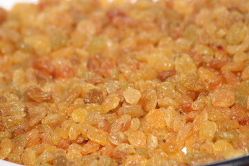 Raisins or Dried Grapes Close Up