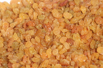 Raisins or Dried Grapes Close Up