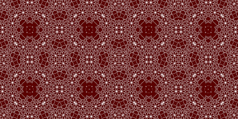 Christmas seamless pattern. Christmas background banner red. Frost pattern. Happy New Year.